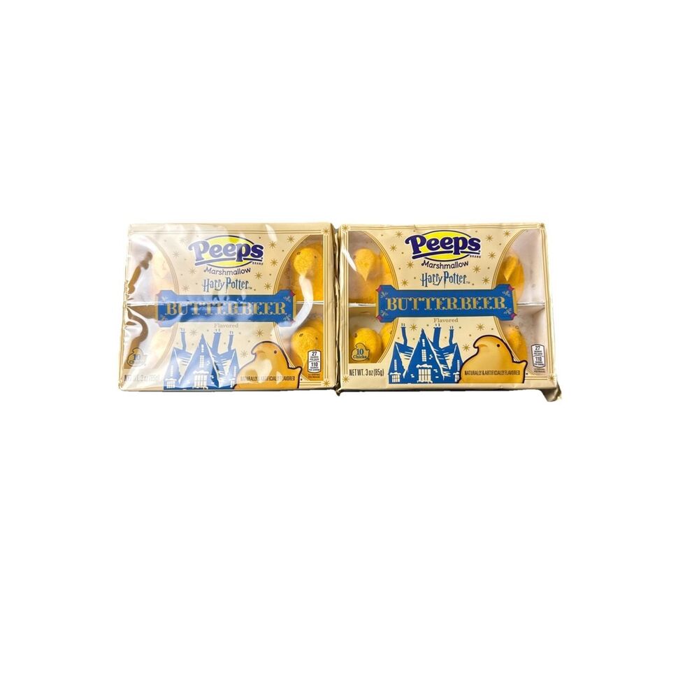2 Packs 3oz/10ct per Pack Harry Potter Peeps Butterbeer Chicks Easter Candy